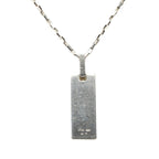Gucci Logo Plate Chain Pendant Silver — view 2
