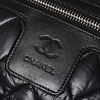 Chanel Coco Cocoon Backpack Leather Black Silver — view 6