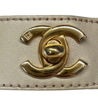 Chanel Loafers Shoes Leather CC Logo Beige — view 5