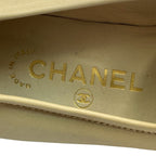 Chanel Loafers Shoes Leather CC Logo Beige — view 8
