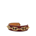 Hermes Chaine D'ancre Bangle Gold Red Plated Leather 1- Bracelet — view 2