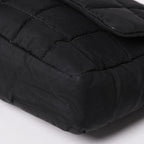 Chanel Quilted Choco Bar Shoulder Bag CC Logo Nylon Black Silver — view 7