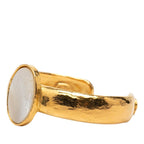 Chanel CC Logo Vintage Bangle Gold Plated Shell 1- Bracelet — view 2