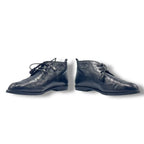 Chanel Short Boots CC Logo Leather Black — view 2