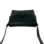 Celine Vintage Triomphe Logo Leather Shoulder Bag Pochette Crossbody Black — view 4