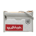 Louis Vuitton Monogram Flat Messenger Chain Shoulder Bag Crossbody Light Gray