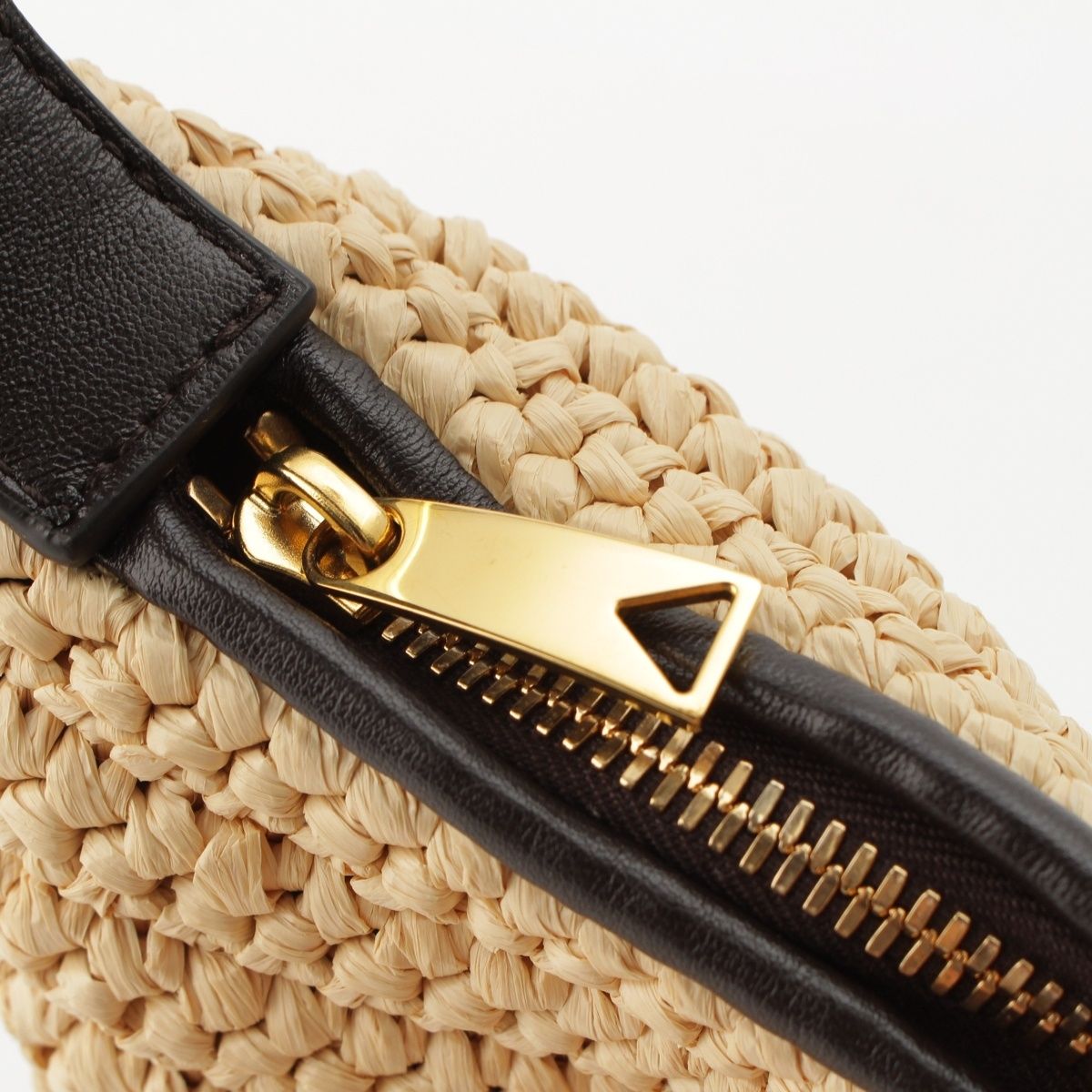 Bottega Veneta Mini Wallace Raffia Basket Intrecciato Shoulder Bag Brown — view 8