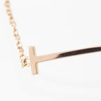 Tiffany & Co T Smile Chain Bracelet 750 Rose Gold — view 3