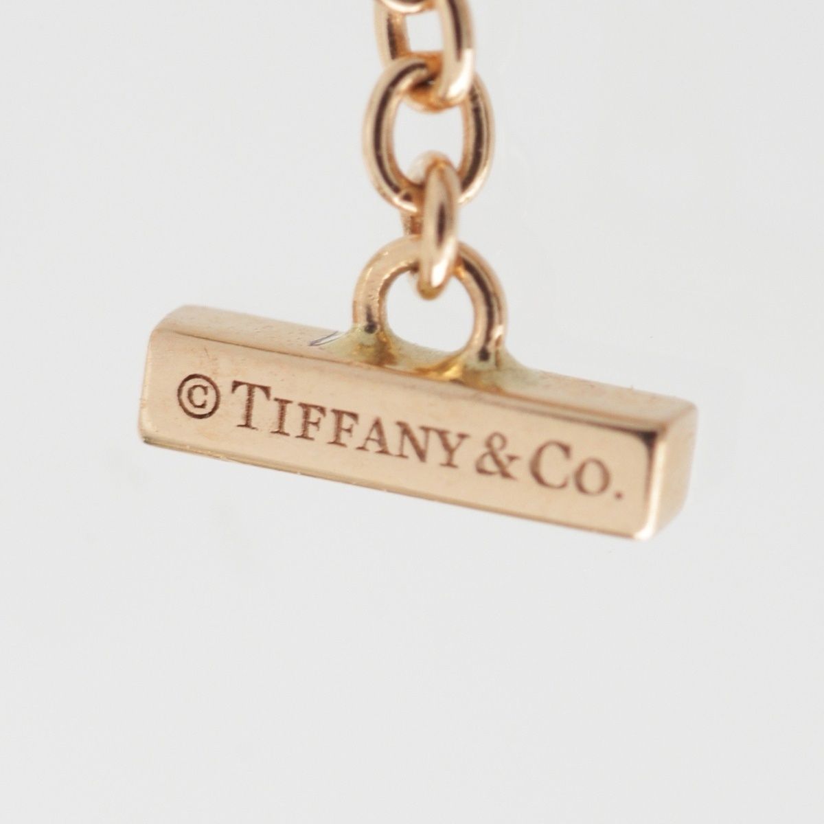 Tiffany & Co T Smile Chain Bracelet 750 Rose Gold — view 7