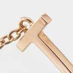 Tiffany & Co T Smile Chain Bracelet 750 Rose Gold — view 4