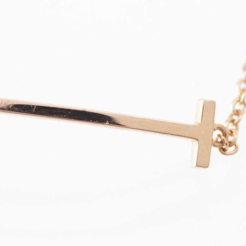 Tiffany & Co T Smile Chain Bracelet 750 Rose Gold — view 2