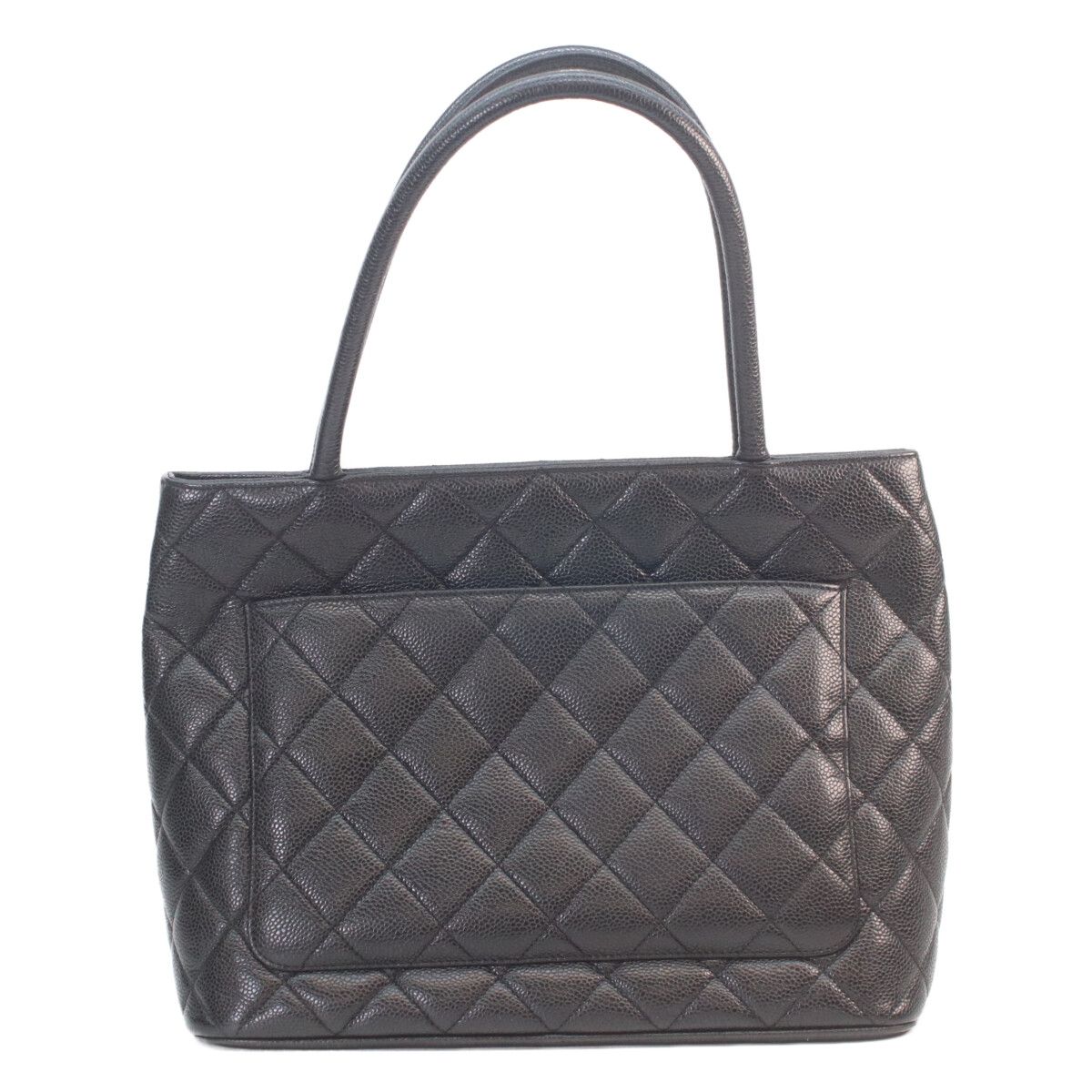 Chanel Black Caviar Silver Reissue Tote — view 3