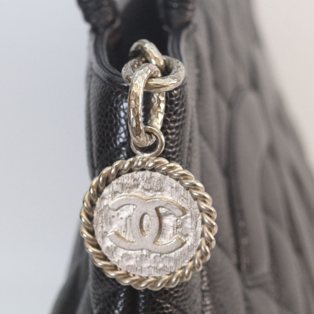 Chanel Black Caviar Silver Reissue Tote — view 6