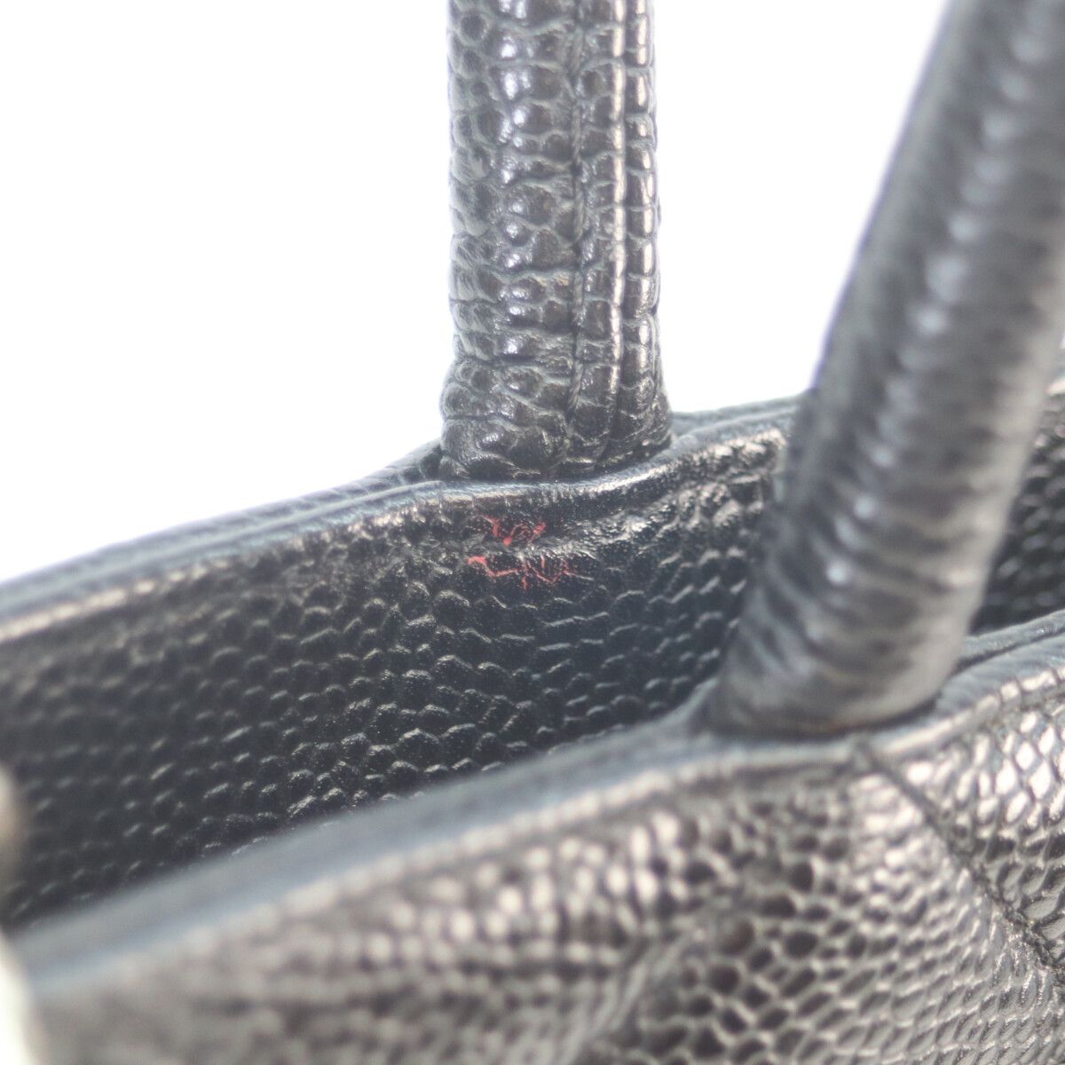 Chanel Black Caviar Silver Reissue Tote — view 7