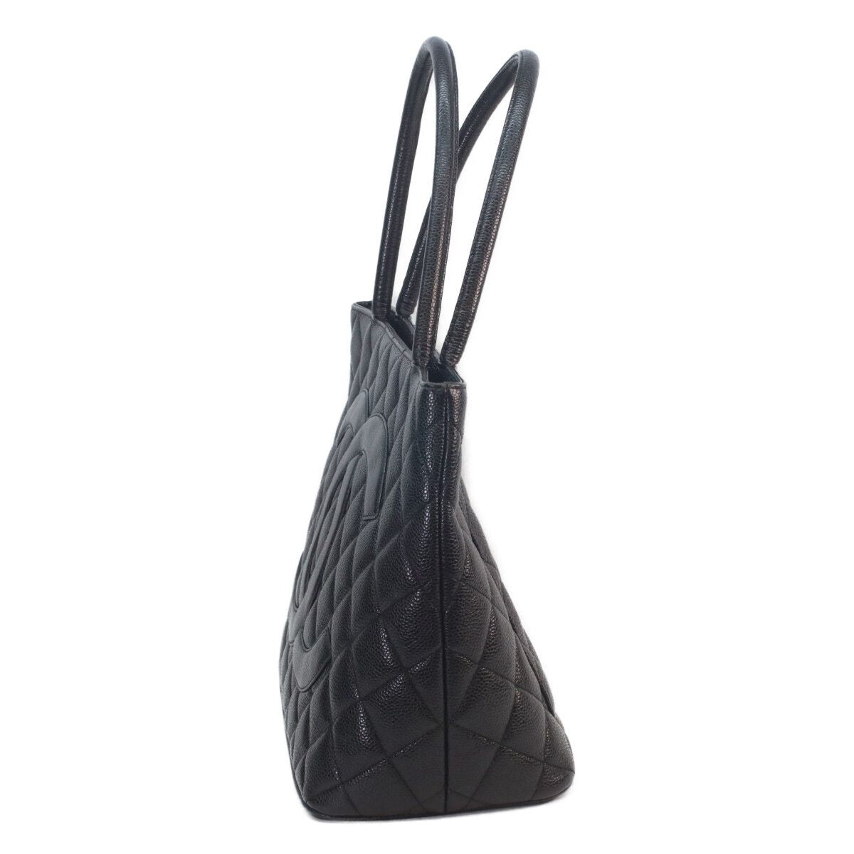 Chanel Black Caviar Silver Reissue Tote — view 2
