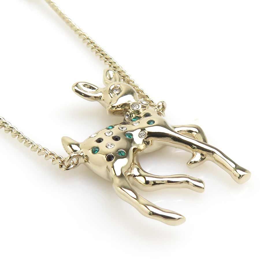 Chanel Necklace Bambi Gold