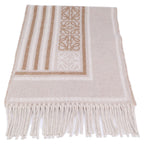 Loewe Wool Cashmere Anagram Jacquard Pattern Scarf — view 2