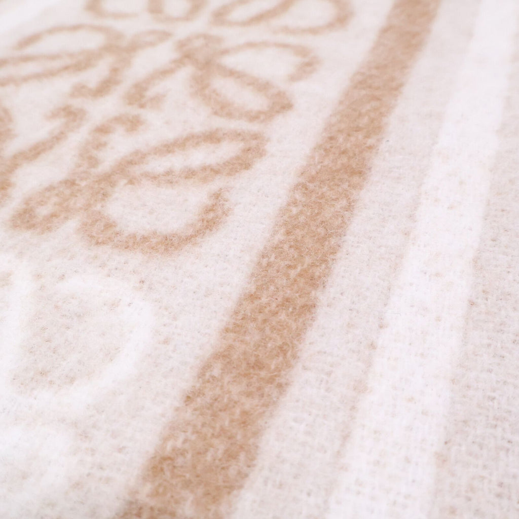 Loewe Wool Cashmere Anagram Jacquard Pattern Scarf — view 5
