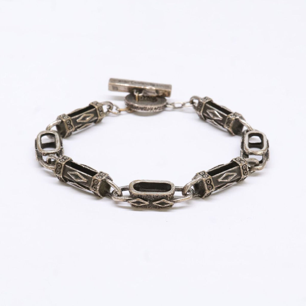 Saint Laurent Paris Arabesque Toggle Chain Bracelet — view 3