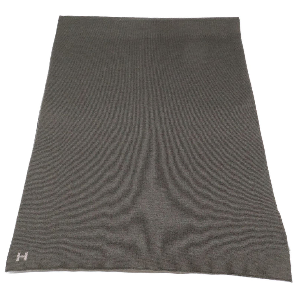 Hermes Alle Tour Cashmere Silk Logo Reversible Scarf — view 2