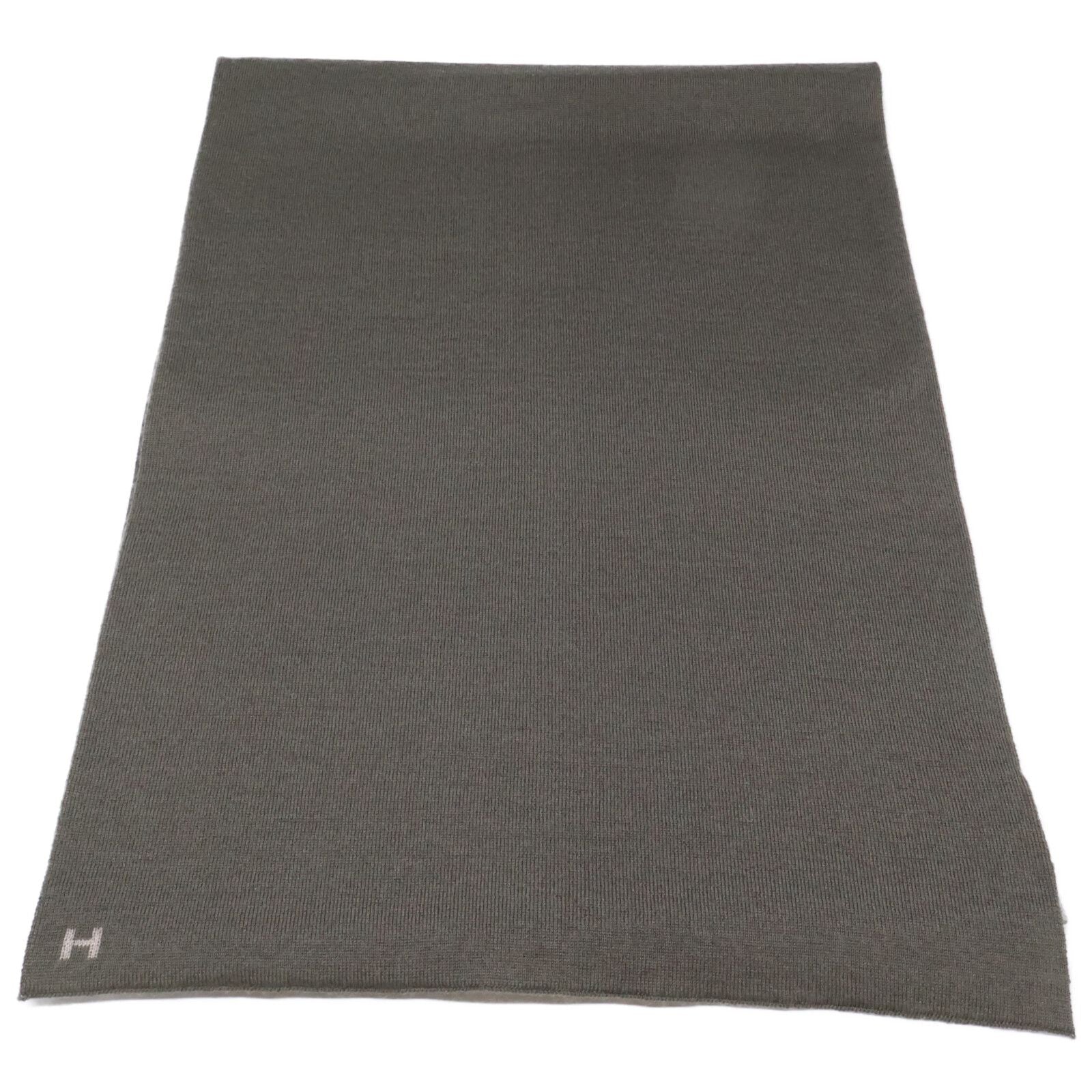 Hermes Alle Tour Cashmere Silk Logo Reversible Scarf — view 2