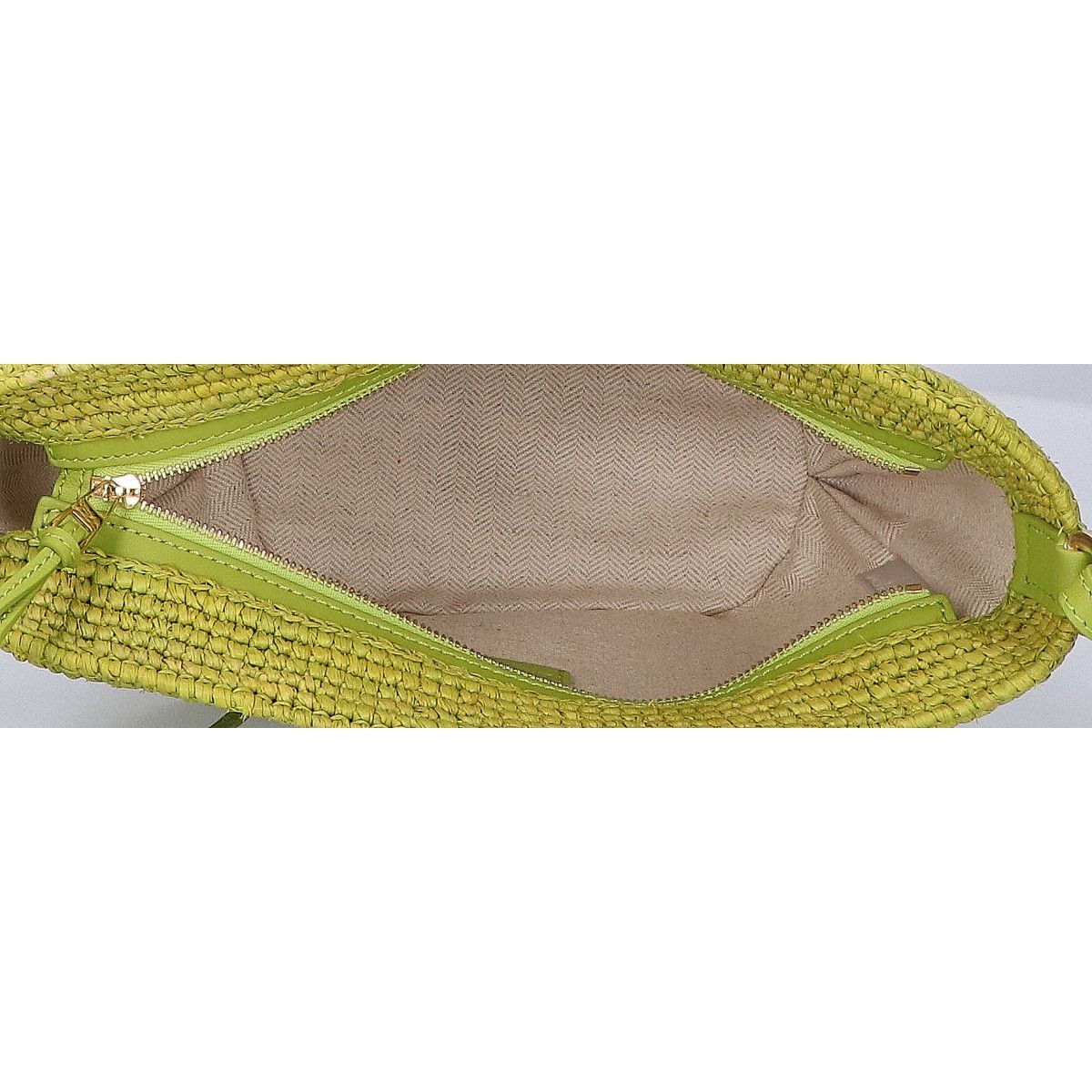 Loewe Raffia & Calf Slit Pochette — view 6