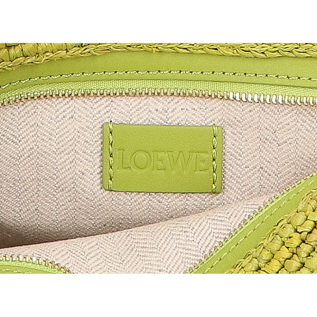 Loewe Raffia & Calf Slit Pochette — view 7