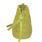 Loewe Raffia & Calf Slit Pochette — view 4