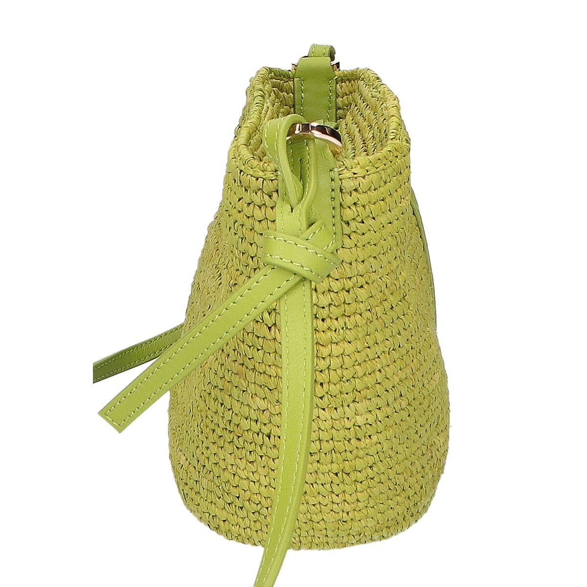 Loewe Raffia & Calf Slit Pochette — view 4