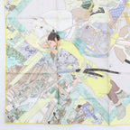 Hermes Yellow Etriers Remiles Artisans D Carre 90 Scarf — view 4