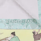Hermes Yellow Etriers Remiles Artisans D Carre 90 Scarf — view 7