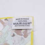 Hermes Yellow Etriers Remiles Artisans D Carre 90 Scarf — view 8