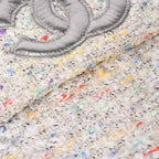 Chanel Confetti Tweed Chain Shoulder Bag Flap Ivory Multicolor CC Logo Silver — view 5