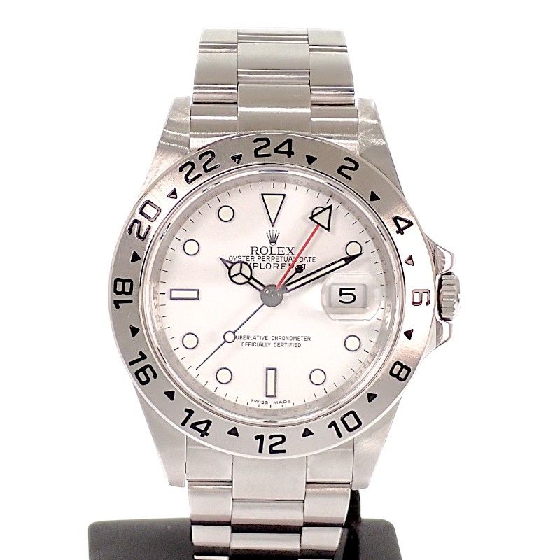 Rolex Explorer 2 Number Watch SS White Automatic Winding Dial