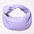 Bottega Veneta Mini Jodie Hobo Handbag Intrecciato Purple Lambskin Silver