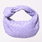 Bottega Veneta Mini Jodie Hobo Handbag Intrecciato Purple Lambskin Silver