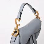 Dior Saddle Micro Cloud Blue Mini Bag Gold Magnetic — view 4