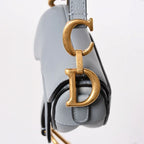 Dior Saddle Micro Cloud Blue Mini Bag Gold Magnetic — view 7