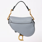 Dior Saddle Micro Cloud Blue Mini Bag Gold Magnetic — view 3