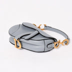 Dior Saddle Micro Cloud Blue Mini Bag Gold Magnetic — view 5
