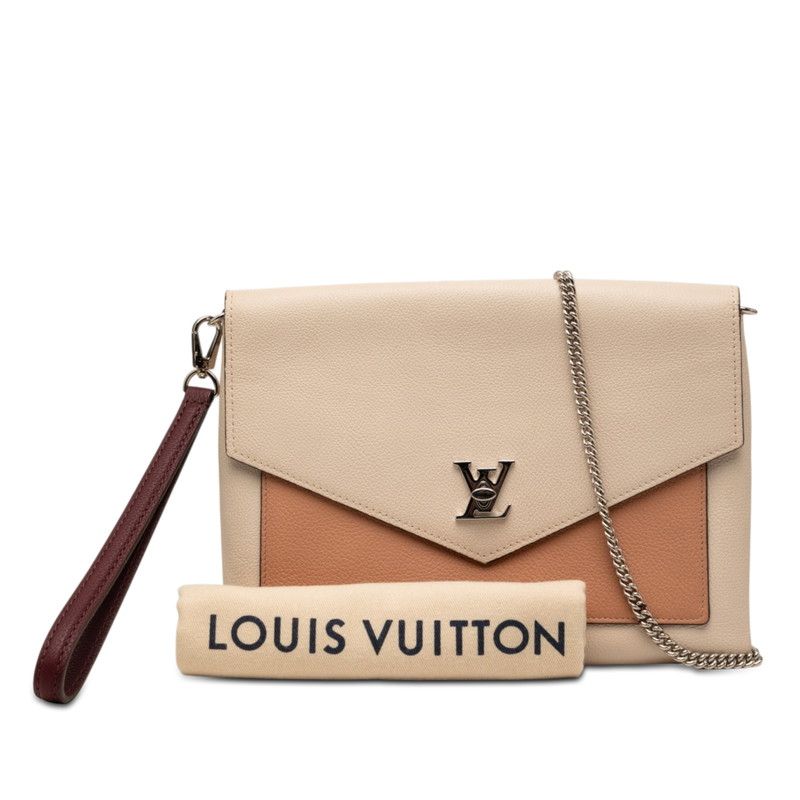 Louis Vuitton Pochette My Lockme Chain Shoulder Bag Clutch 2-Way Rose Swoak — view 8