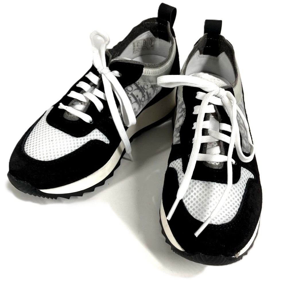 Dior Sneakers Trotter Logo Suede Black