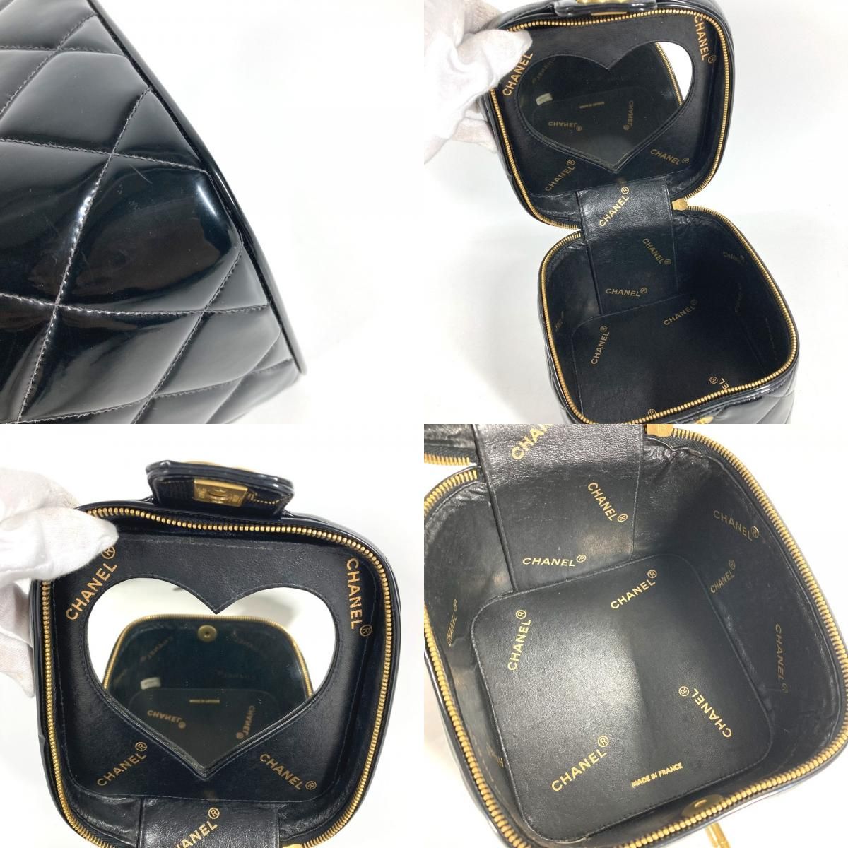 Chanel Handbag CC Logo Quilted Heart — view 8