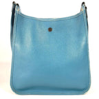 Hermes Shoulder Bag Vespa PM Leather Blue Jean — view 2