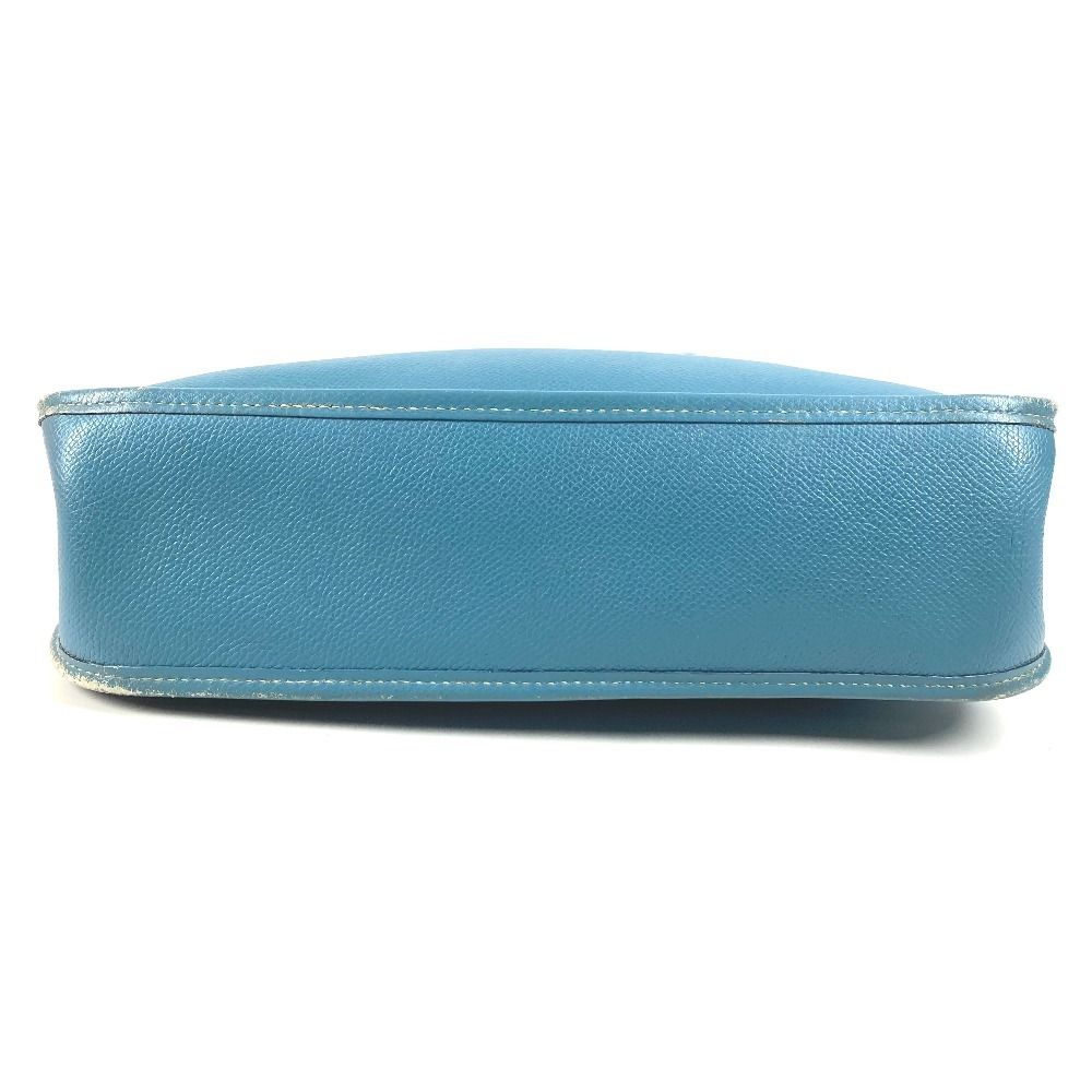 Hermes Shoulder Bag Vespa PM Leather Blue Jean — view 5