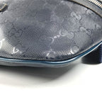 Gucci Waist Bag Logo GG Supreme Navy — view 5