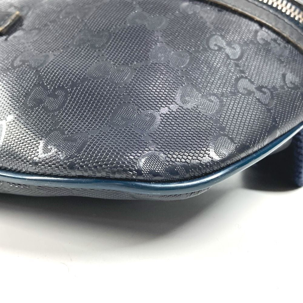 Gucci Waist Bag Logo GG Supreme Navy — view 5
