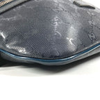 Gucci Waist Bag Logo GG Supreme Navy — view 6