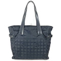 Chanel Shoulder Bag New Travel Line GM Nylon Leather Black