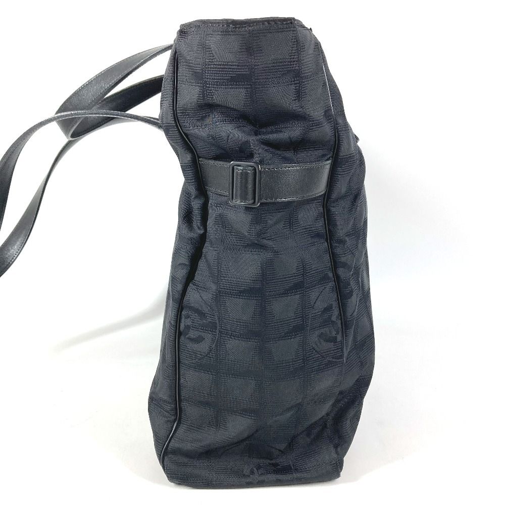 Chanel Shoulder Bag New Travel Line GM Nylon Leather Black — view 4